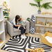 Graphic Soft Furnishings Square Rug  hi\-res