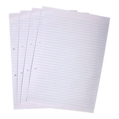 A4 Exercise Paper 6mm Ruled Margin Punched - 2 Holes 2500pk  hi-res