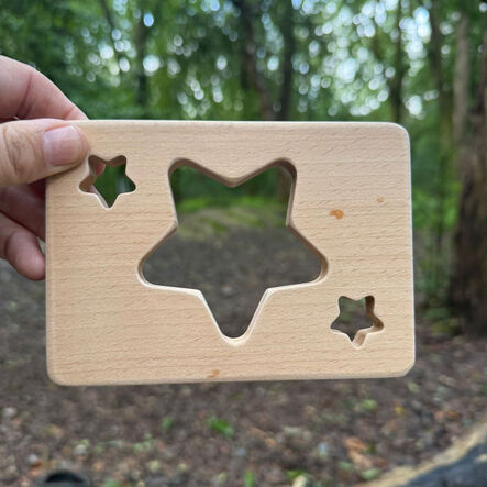 Little Looking Wooden Shape Finders 12pk  hi\-res