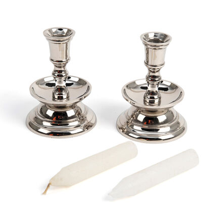 Tudor Candlestick and Candle  hi\-res