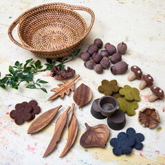Loose Parts Nature Collection Basket 35pcs  hi-res