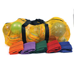 Coloured Mesh Ball Carry Bags 6pk  hi-res