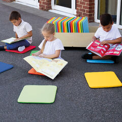 Multicoloured Square Cushions and Trolley 32pk  hi-res