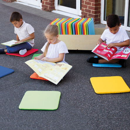 Multicoloured Square Cushions and Trolley 32pk  hi\-res