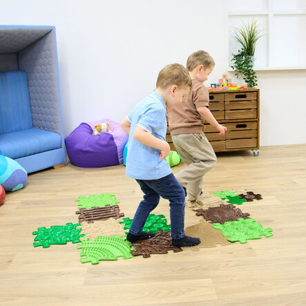 Happy Feet Forest Path Sensory Play Mats 15pk  hi\-res