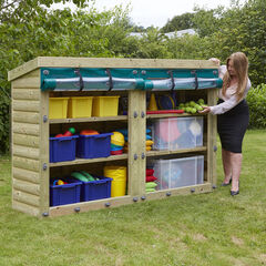 Outdoor Wooden Storage Units H140cm  hi-res
