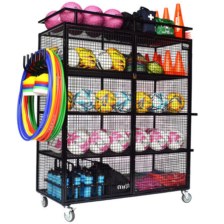 Deluxe Lockable Mobile Ball Storage Cabinet  hi\-res