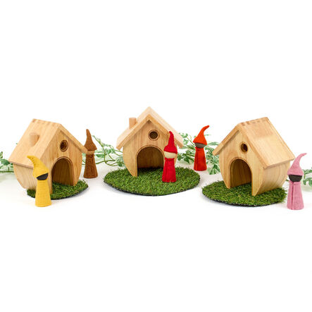 TTS Small World Mini Wooden Fairy Cottages  hi\-res