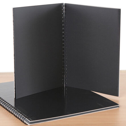 Pisces Hardback Spiral Sketchbook Black A4 140gsm  hi\-res