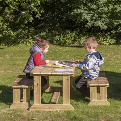 TTS Outdoor Wooden Table & Benches  hi-res