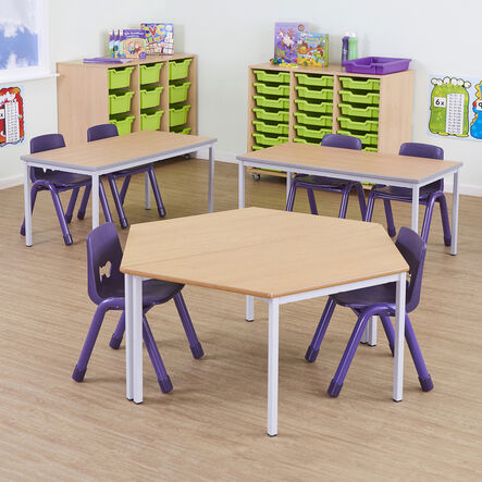 Trapezoidal Fully Welded Tables  hi\-res