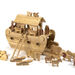 Classic Wooden Noah\'s Ark Small World Set Natural  hi\-res