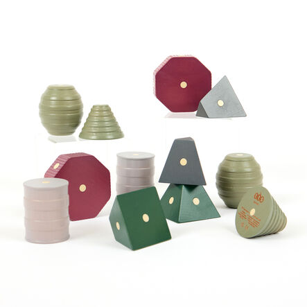 TTS Tonal Wooden Magnetic Stacking Shapes 12pk  hi\-res