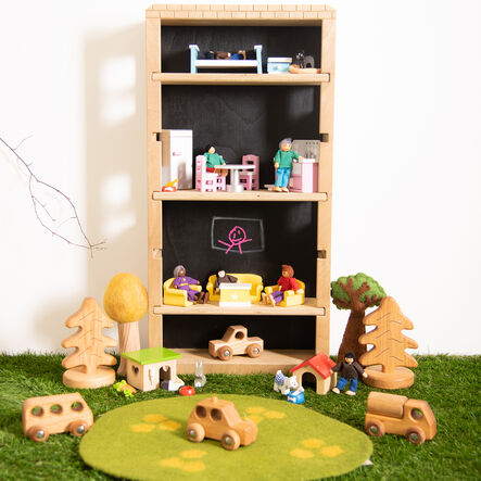 TTS Outdoor Wall Mountable Wooden Dolls House  hi\-res