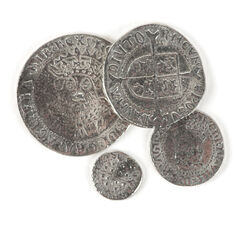 Historical Tudor Coins 4pk  hi-res