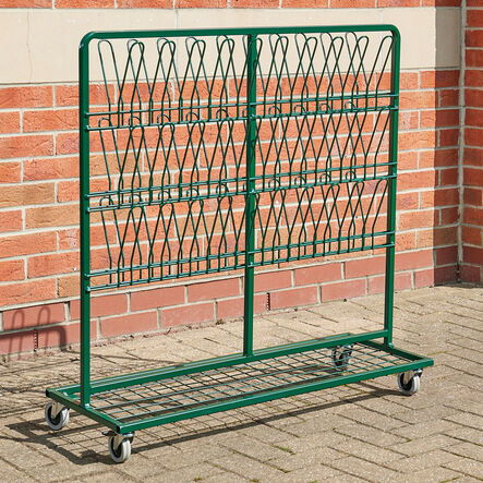 Green Double Sided Metal Wellie Rack Stand  hi\-res