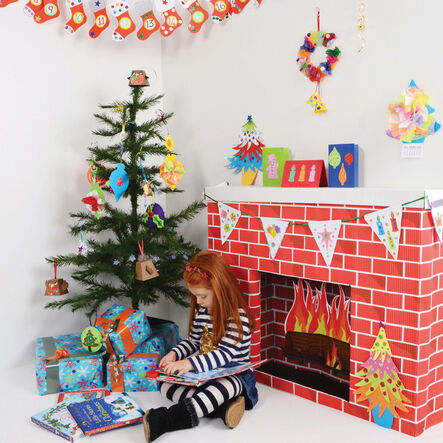 Corobuff® Corrugated Card Fireplace  hi\-res