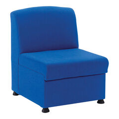 Glacier Modular Seating Upholstered Reception Chair Blue  hi-res