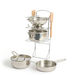 Role Play Metal Kitchen Cookware \x26 Utensils 13pc  hi\-res