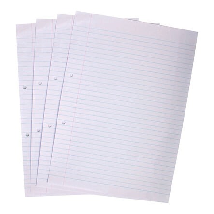 A4 Recycled Exercise Paper 8mm Ruled Margin Punched 2500pk  hi\-res