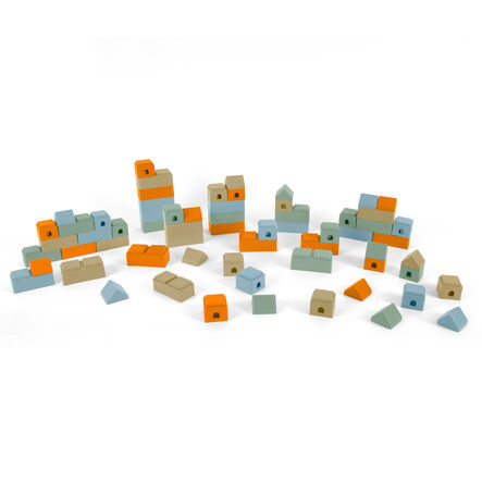 Eco Pastel Construction Building Bricks 64pcs  hi\-res