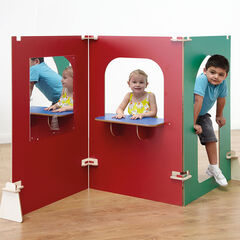 Role Play Set Mirror, Counter & Arch Panels in Maple Finish  hi-res