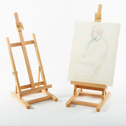 Table Top Elm Wood Easel  hi\-res