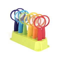 Rainbow Coloured Magnifying Glasses in Stand &ndash; 12pk  hi-res