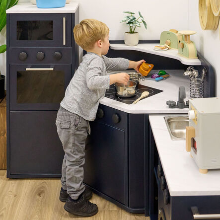 Modern Living Corner Packaway Kitchen Navy  hi\-res
