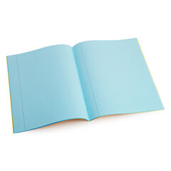A4 Tinted Exercise Book 8mm Ruled Margin Aqua 48pg 10pk  hi-res