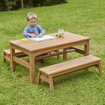 TTS Outdoor Children’s Low Table \x26 Benches Set  hi\-res
