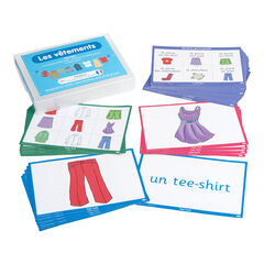 TTS French Clothing Vocabulary Builder Activity Cards 46pk  hi-res