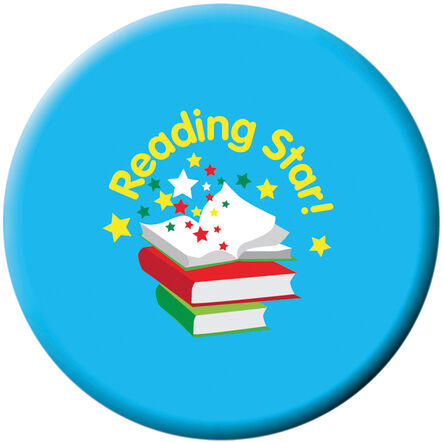 Reading Star Button Badges 40pk  hi\-res