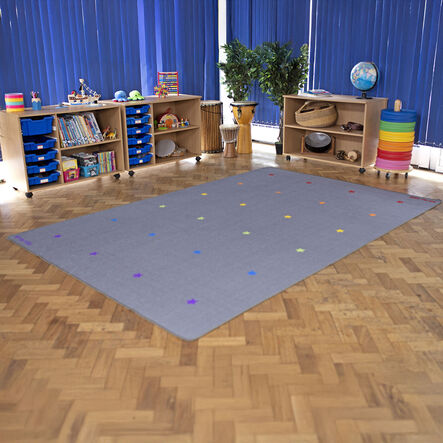 Essentials Rainbow Stars Carpet 3m x 2m  hi\-res