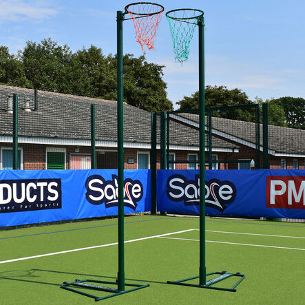 Tournament Wheel\-Away Netball Posts Pair  hi\-res