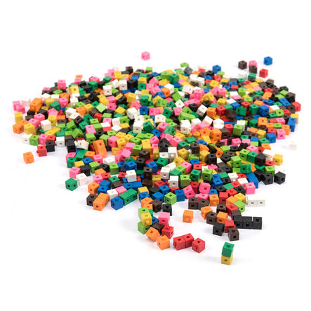 Plastic Interlocking Colour Cubes 1000pk  hi\-res