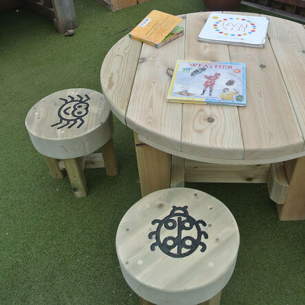 Bug Table and Five Stools  hi\-res
