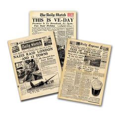 WW2 Wartime Newspapers 3pk  hi-res
