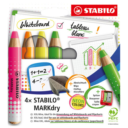 STABILO MARKdry Neon Wallet of 4  hi\-res