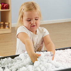 White Messy Play Modelling Snow 24pk  hi-res