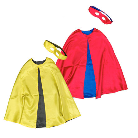Dress up Superhero Reversible Capes and Masks 4pk  hi\-res