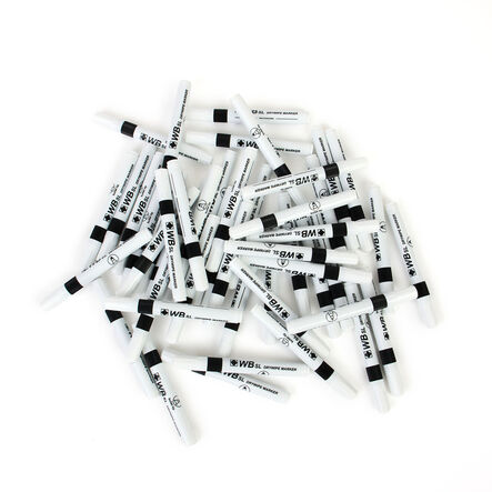 Round Barrel Drywipe Pens Bullet Tip Black  hi\-res