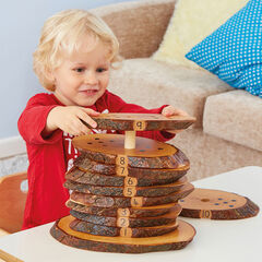 TTS Wooden Rustic Number Stacker  hi-res