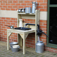 TTS Outdoor Wooden Sink Pump Unit  hi-res