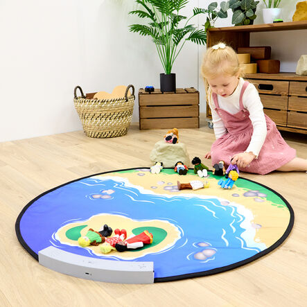 TTS Recordable Small World Beach \x26 Sea Scape Play Mat  hi\-res