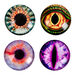 Dragon Glue\-On Glass Eyes Assorted 108pk  hi\-res