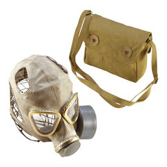 Replica War Gas Mask and Bag KS2  hi-res