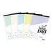 A4 Tinted Refill Pads 8mm Ruled Margin Assorted 100pg 5pk  hi\-res