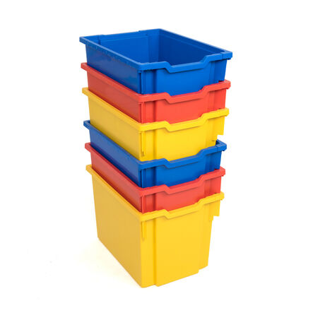 Gratnells Storage Trays 6 Pack Multicoloured Deep Multicoloured hi\-res