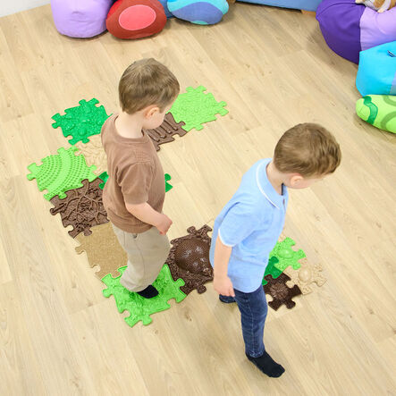 Happy Feet Forest Path Sensory Play Mats 15pk  hi\-res